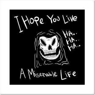 Miserable Life - Grimm - Graphic tee Posters and Art